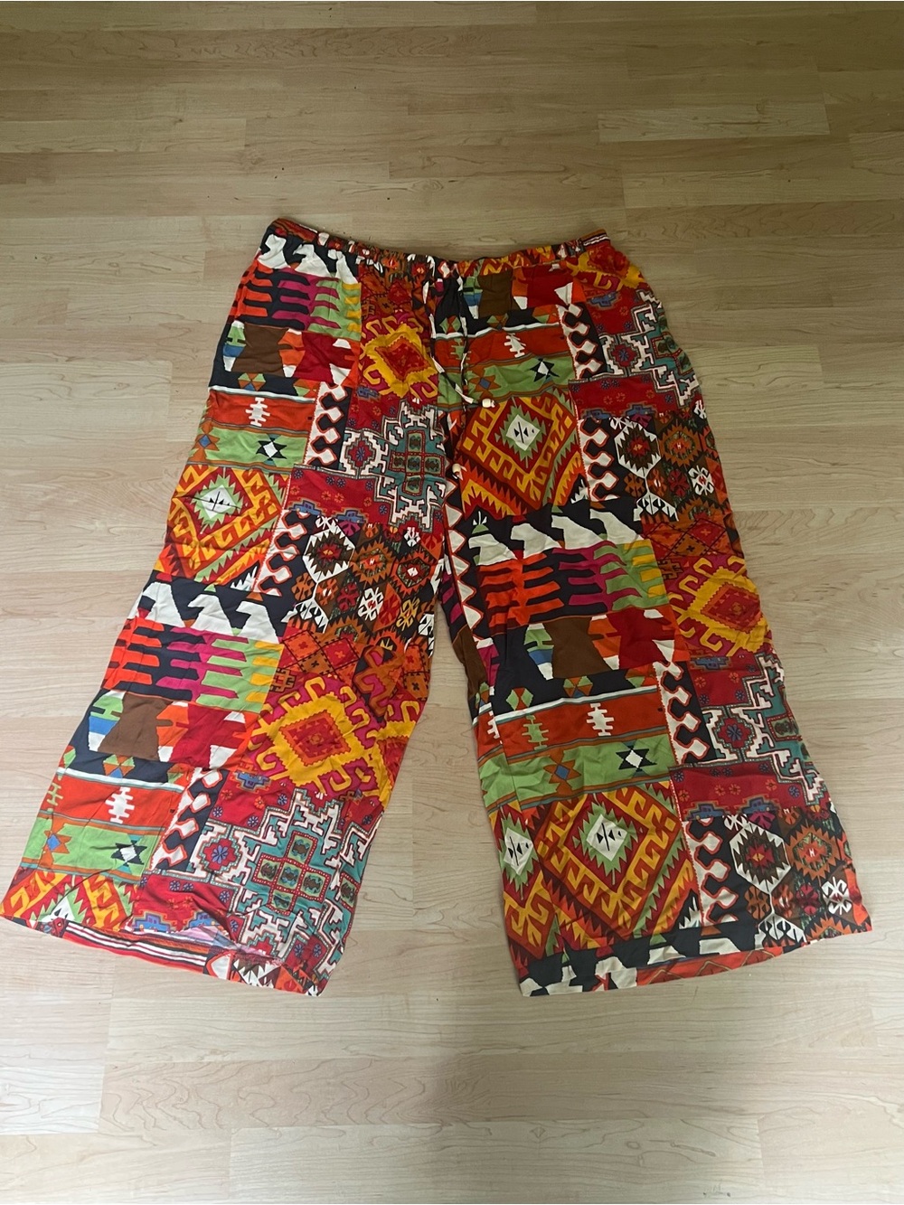 NWOT CHRISTIAN SIRIANO RAYON WIDE LEG PANTS PLUS 3X